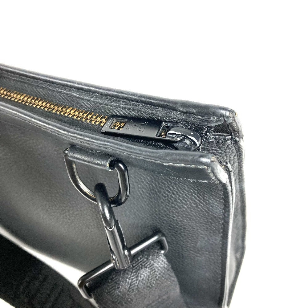 LOUIS VUITTON Aerogram Messenger Voyage M59329 Bag, Crossbody Pochette, 2-Way Bag, Clutch Bag, Shoulder Bag, Unisex, Black Leather