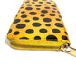 LOUIS VUITTON M91571 ドットインフィニティ 草間彌生 水玉 ジッピー ウォレット ロングウォレット ラウンドファスナー 長財布 パテントレザー レディース イエロー