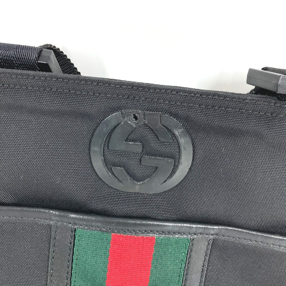 GUCCI 181068 シェリーライン GG カバン 斜め掛け ポシェット ショルダーバッグ ユニセックス ブラック