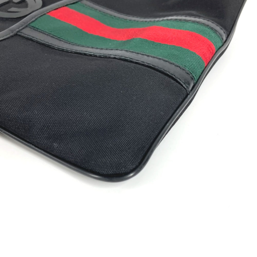 GUCCI 181068 シェリーライン GG カバン 斜め掛け ポシェット ショルダーバッグ ユニセックス ブラック