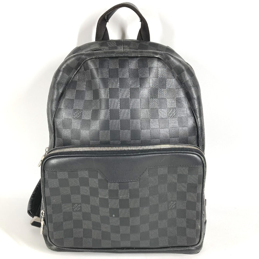LOUIS VUITTON N40306 ダミエアンフィニ キャンパス バックパック カバン バックパック リュックサック ダミエアンフィニレザー ユニセックス オニキス ブラック