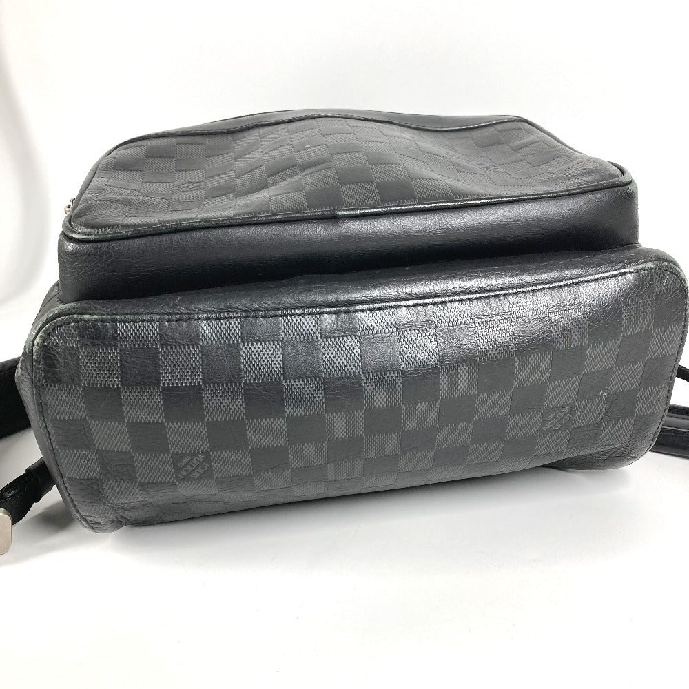 LOUIS VUITTON N40306 ダミエアンフィニ キャンパス バックパック カバン バックパック リュックサック ダミエアンフィニレザー ユニセックス オニキス ブラック
