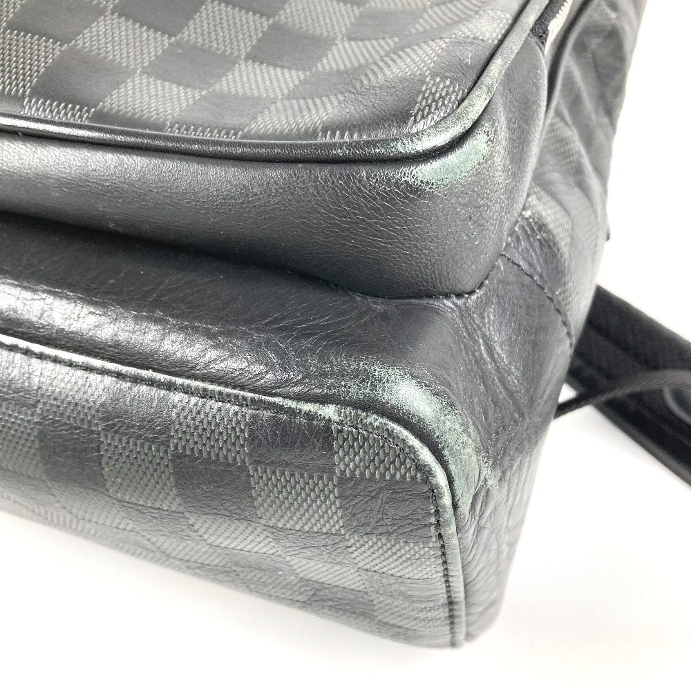 LOUIS VUITTON N40306 ダミエアンフィニ キャンパス バックパック カバン バックパック リュックサック ダミエアンフィニレザー ユニセックス オニキス ブラック