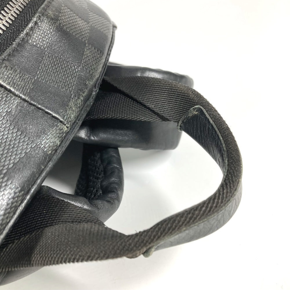 LOUIS VUITTON N40306 ダミエアンフィニ キャンパス バックパック カバン バックパック リュックサック ダミエアンフィニレザー ユニセックス オニキス ブラック