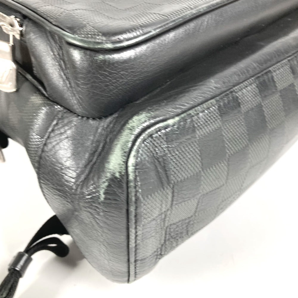 LOUIS VUITTON N40306 ダミエアンフィニ キャンパス バックパック カバン バックパック リュックサック ダミエアンフィニレザー ユニセックス オニキス ブラック