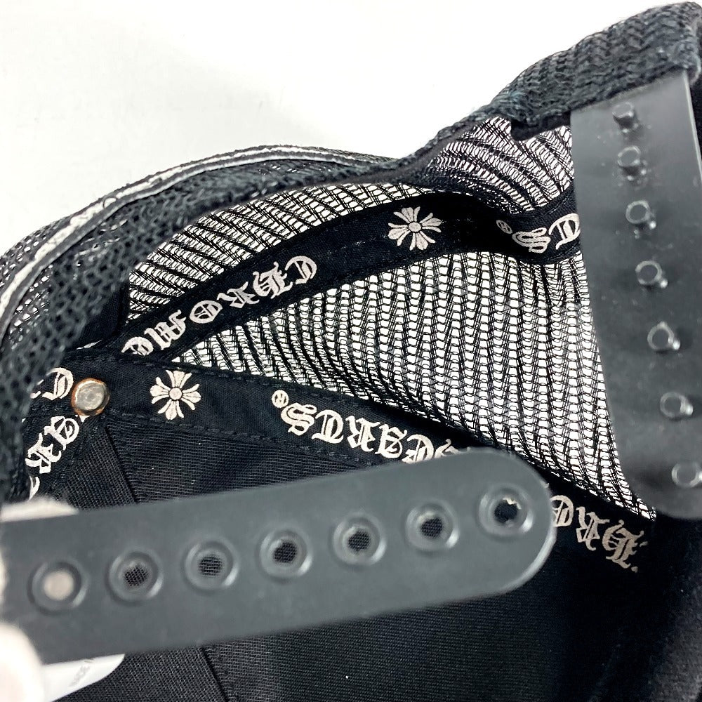 CHROME HEARTS ロゴ バイカラー メッシュ 帽子 キャップ帽 ベースボール メッシュ キャップ コットン ユニセックス ブラック