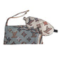 LOUIS VUITTON GI0614 ナイトグッズ 睡眠用 モノグラム アイマスク・ブルーシェル ポーチセット 巾着ポーチ アイマスク シルク ユニセックス ピンク系