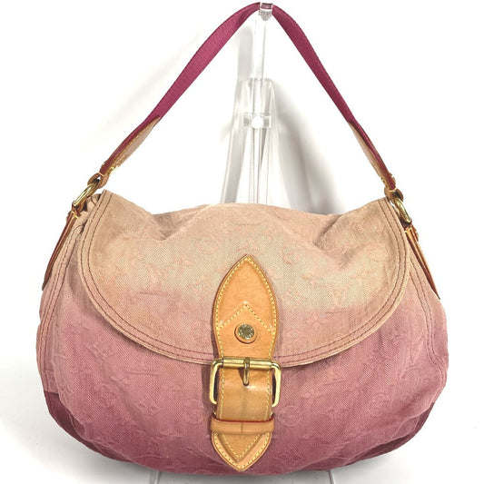 LOUIS VUITTON M40417 モノグラムデニム サンレイ カバン 肩掛け フラップ ショルダーバッグ モノグラムデニムキャンバス レディース ルージュフォーヴィスト ピンク