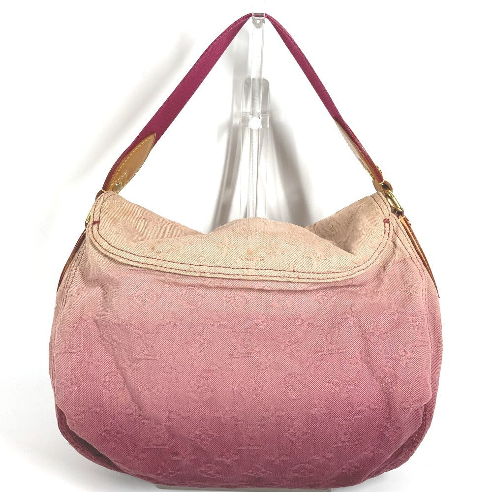 LOUIS VUITTON M40417 モノグラムデニム サンレイ カバン 肩掛け フラップ ショルダーバッグ モノグラムデニムキャンバス レディース ルージュフォーヴィスト ピンク