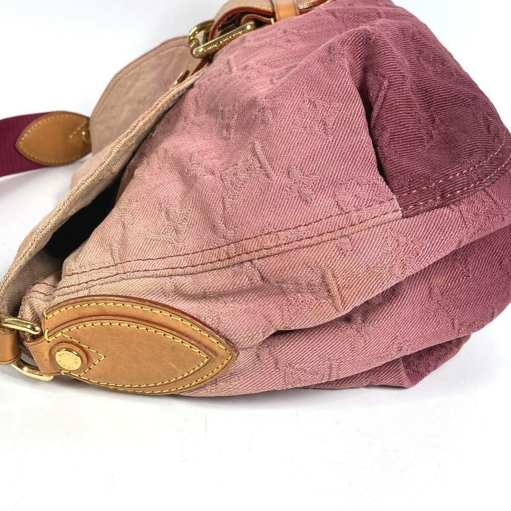 LOUIS VUITTON M40417 モノグラムデニム サンレイ カバン 肩掛け フラップ ショルダーバッグ モノグラムデニムキャンバス レディース ルージュフォーヴィスト ピンク