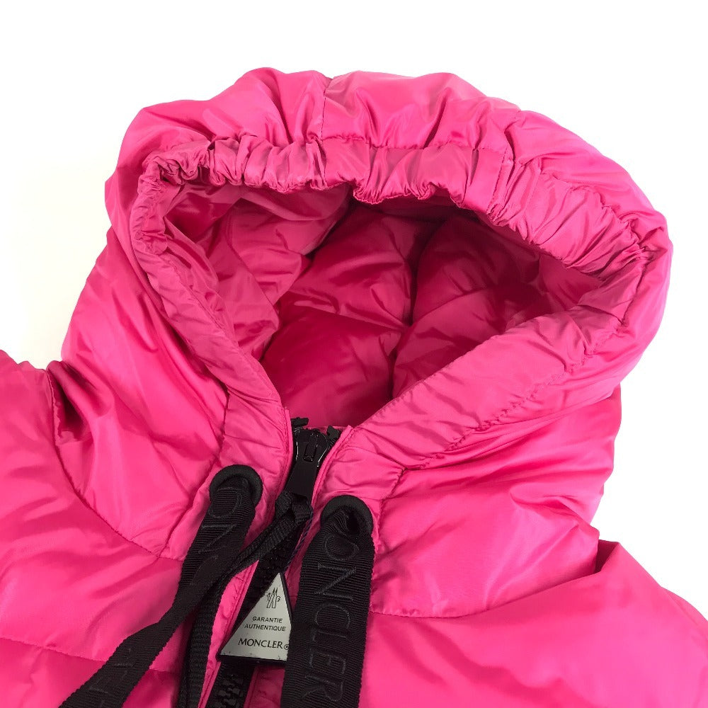 MONCLER IBISE GIUBBOTTO Down Hoodie, Men's Pink, Long Sleeve Two-Tone Down Jacket