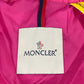 MONCLER IBISE GIUBBOTTO Down Hoodie, Men's Pink, Long Sleeve Two-Tone Down Jacket