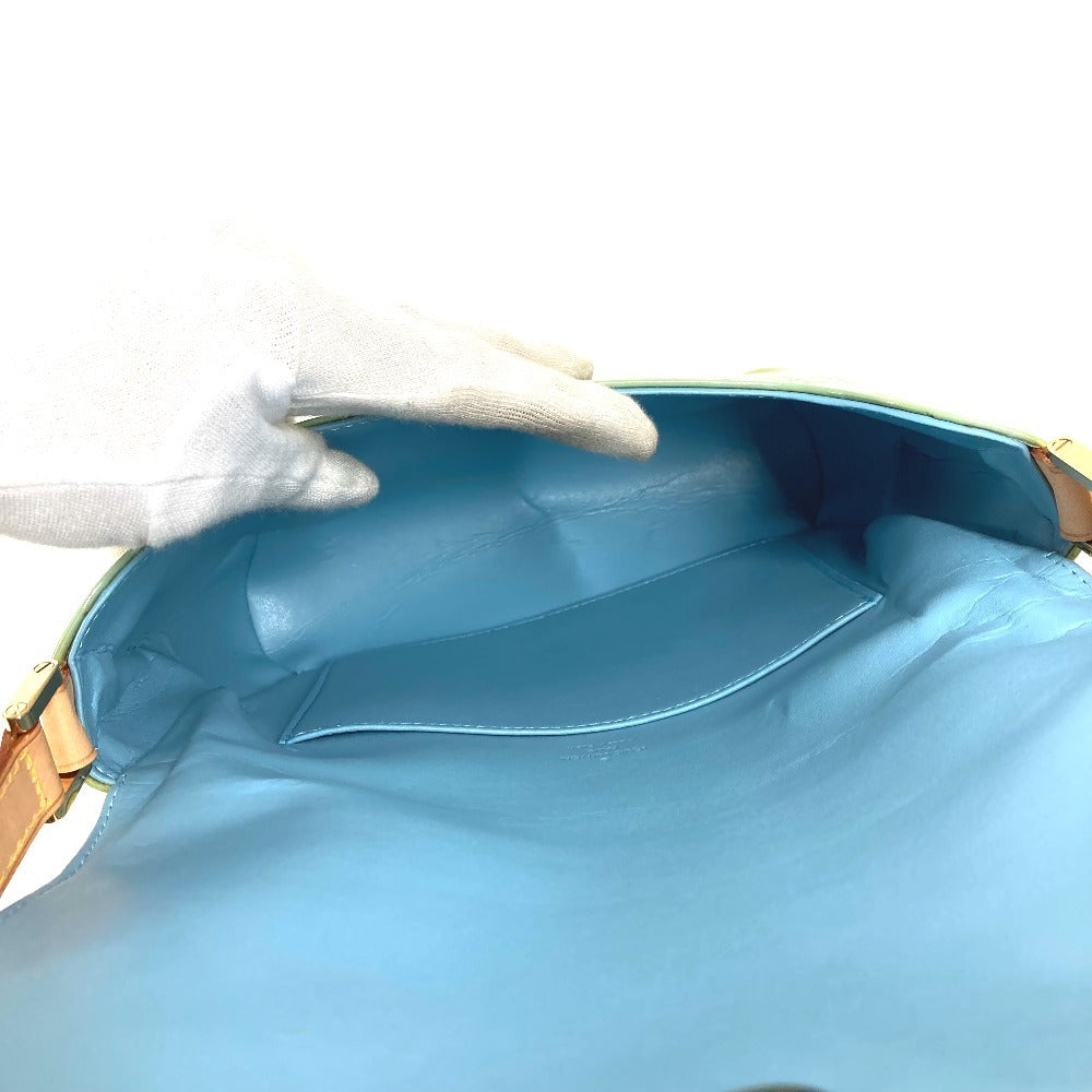 LOUIS VUITTON M91009 Monogram Vernis Thompson Street Bag Flap Bag Shoulder Bag Monogram Vernis Canvas Women's Baby Blue Blue
