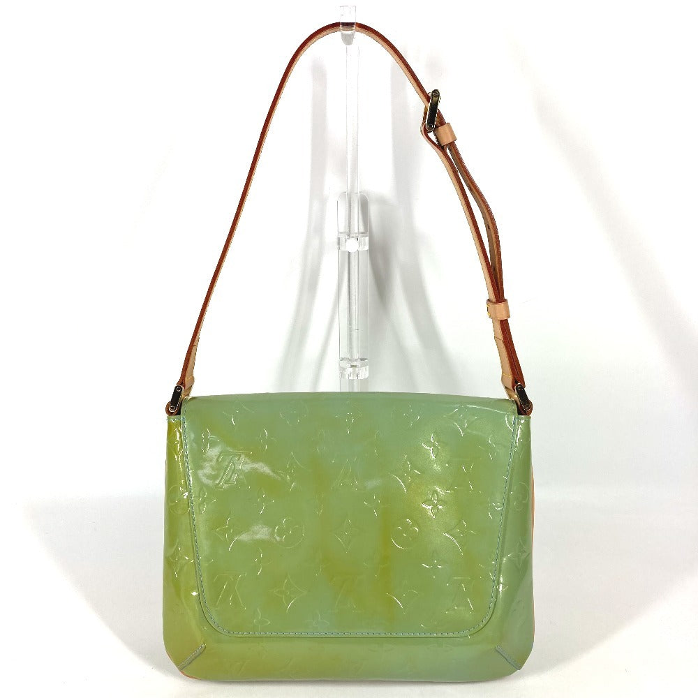 LOUIS VUITTON M91009 Monogram Vernis Thompson Street Bag Flap Bag Shoulder Bag Monogram Vernis Canvas Women's Baby Blue Blue