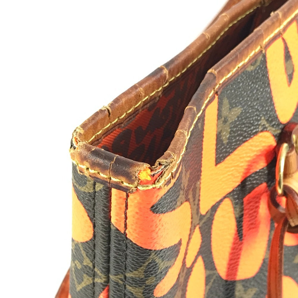 LOUIS VUITTON M93702 モノグラムグラフィティ ネヴァーフル GM ネヴァーフルGM カバン 肩掛け トートバッグ ショルダーバッグ モノグラムグラフィティキャンバス レディース オレンジ