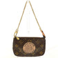 LOUIS VUITTON M60153 モノグラム ミニポシェット アクセソワール T&B チェーンバッグ カバン ポーチ ハンドバッグ モノグラムキャンバス レディース ブラウン