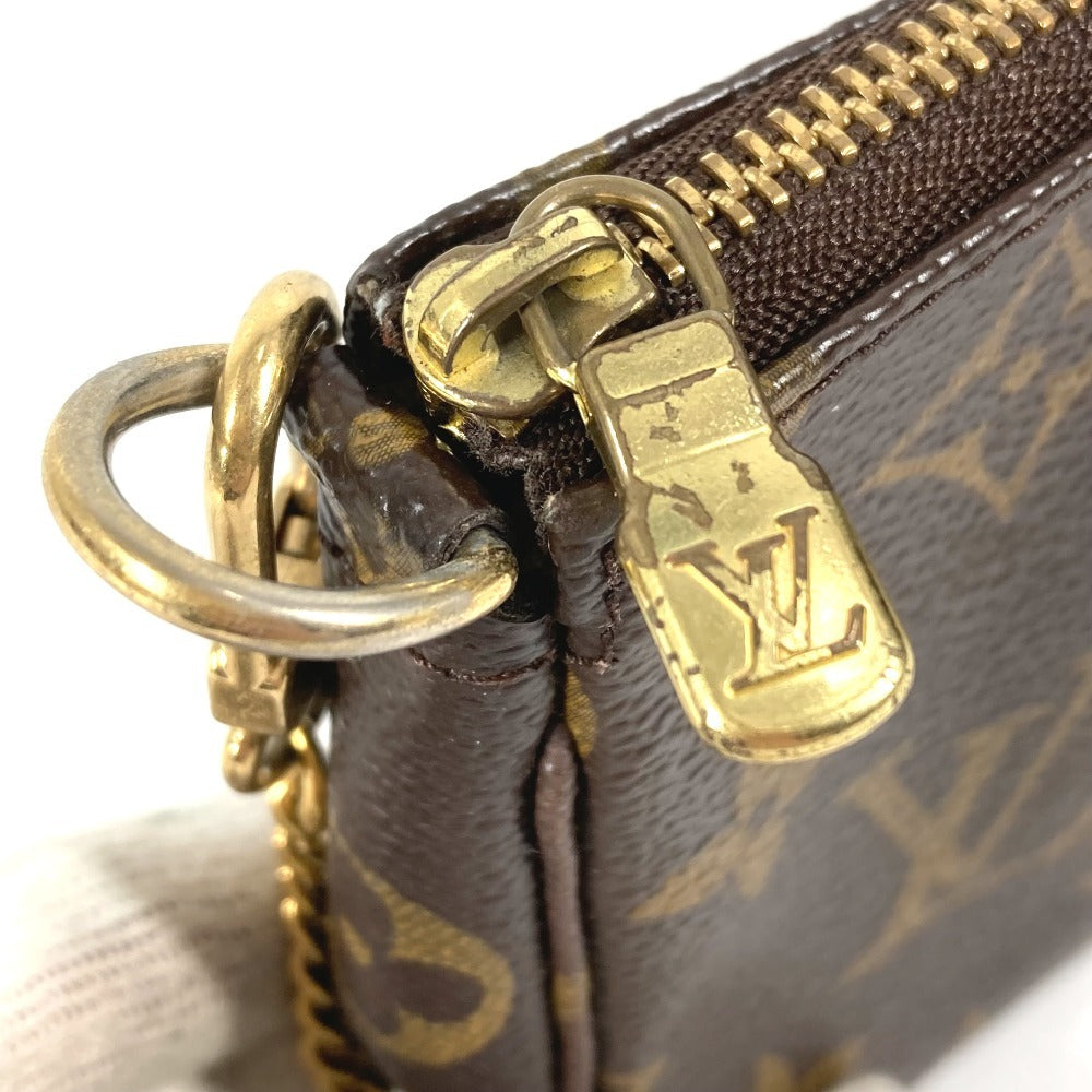 LOUIS VUITTON M60153 モノグラム ミニポシェット アクセソワール T&B チェーンバッグ カバン ポーチ ハンドバッグ モノグラムキャンバス レディース ブラウン