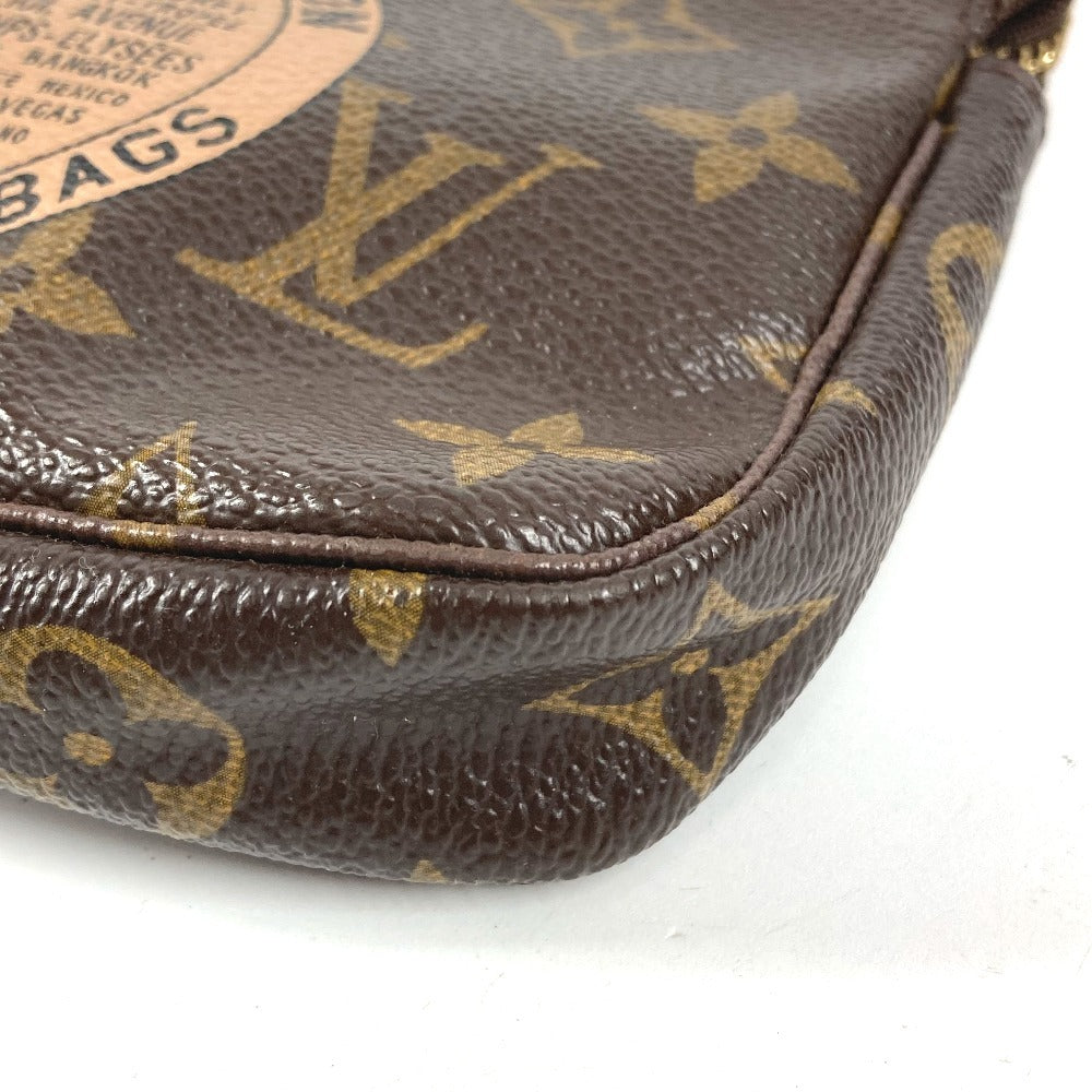 LOUIS VUITTON M60153 モノグラム ミニポシェット アクセソワール T&B チェーンバッグ カバン ポーチ ハンドバッグ モノグラムキャンバス レディース ブラウン