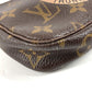 LOUIS VUITTON M60153 モノグラム ミニポシェット アクセソワール T&B チェーンバッグ カバン ポーチ ハンドバッグ モノグラムキャンバス レディース ブラウン