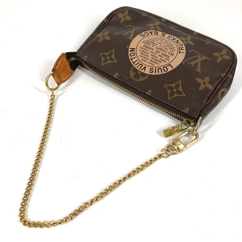 LOUIS VUITTON M60153 モノグラム ミニポシェット アクセソワール T&B チェーンバッグ カバン ポーチ ハンドバッグ モノグラムキャンバス レディース ブラウン
