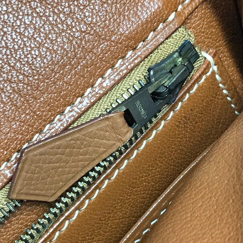 HERMES トートバッグ バーキン40 バーキン 40 カバン ハンドバッグ エプソン ユニセックス ゴールド ブラウン