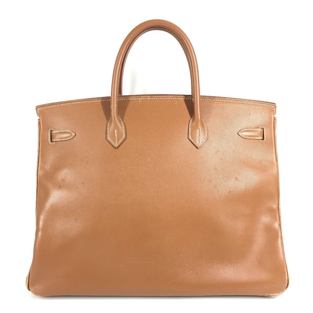 HERMES トートバッグ バーキン40 バーキン 40 カバン ハンドバッグ エプソン ユニセックス ゴールド ブラウン