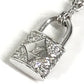 LOUIS VUITTON Q93560 ダイヤモンド パンダンティフ・ロックイットXS ダイヤ アクセサリー ジュエリー 金 K18 18K ネックレス WG750 ユニセックス シルバー