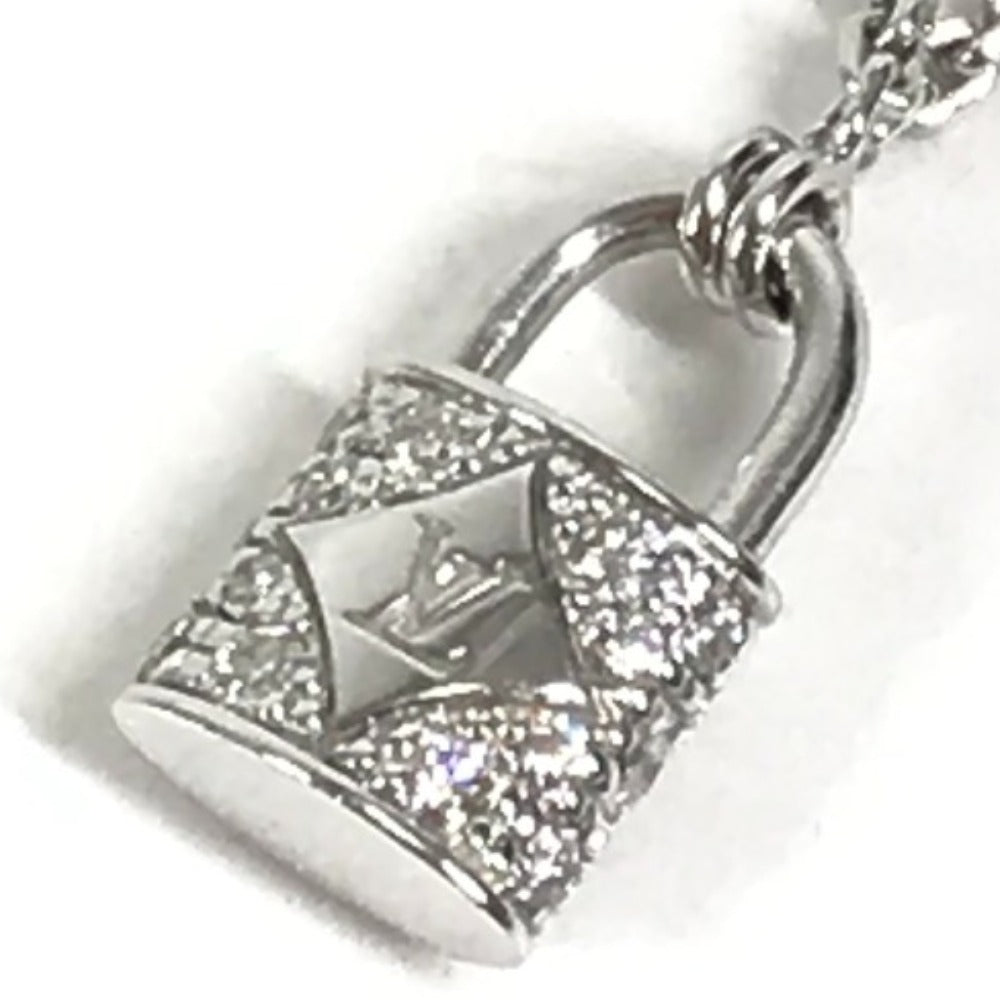 LOUIS VUITTON Q93560 ダイヤモンド パンダンティフ・ロックイットXS ダイヤ アクセサリー ジュエリー 金 K18 18K ネックレス WG750 ユニセックス シルバー