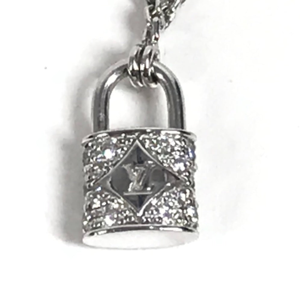 LOUIS VUITTON Q93560 ダイヤモンド パンダンティフ・ロックイットXS ダイヤ アクセサリー ジュエリー 金 K18 18K ネックレス WG750 ユニセックス シルバー