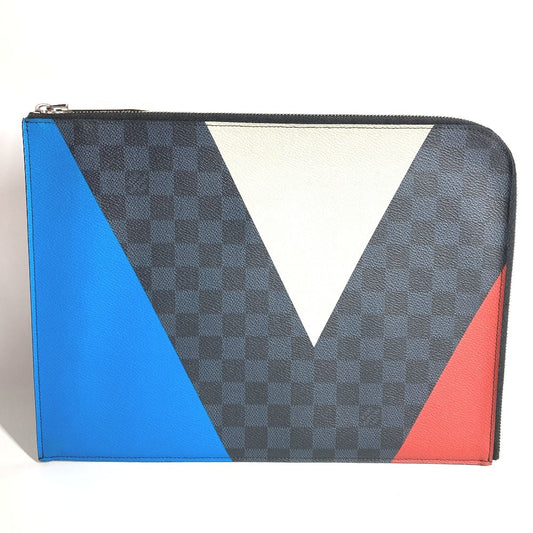 LOUIS VUITTON N41594 アメリカズカップ ダミエグラフィット ポシェット・ジュールGM　 ポーチ カバン セカンドバッグ L字ファスナー クラッチバッグ ダミエグラフィットキャンバス ユニセックス ブラック