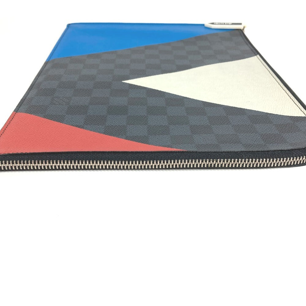 LOUIS VUITTON N41594 アメリカズカップ ダミエグラフィット ポシェット・ジュールGM　 ポーチ カバン セカンドバッグ L字ファスナー クラッチバッグ ダミエグラフィットキャンバス ユニセックス ブラック