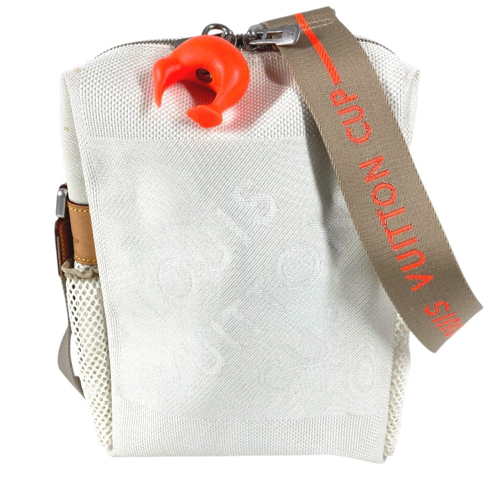 LOUIS VUITTON M80637 Damier Géant Louis Vuitton Cup LVCUP Weatherly Bag Diagonal Pochette Shoulder Bag Damier Géant Canvas Unisex White