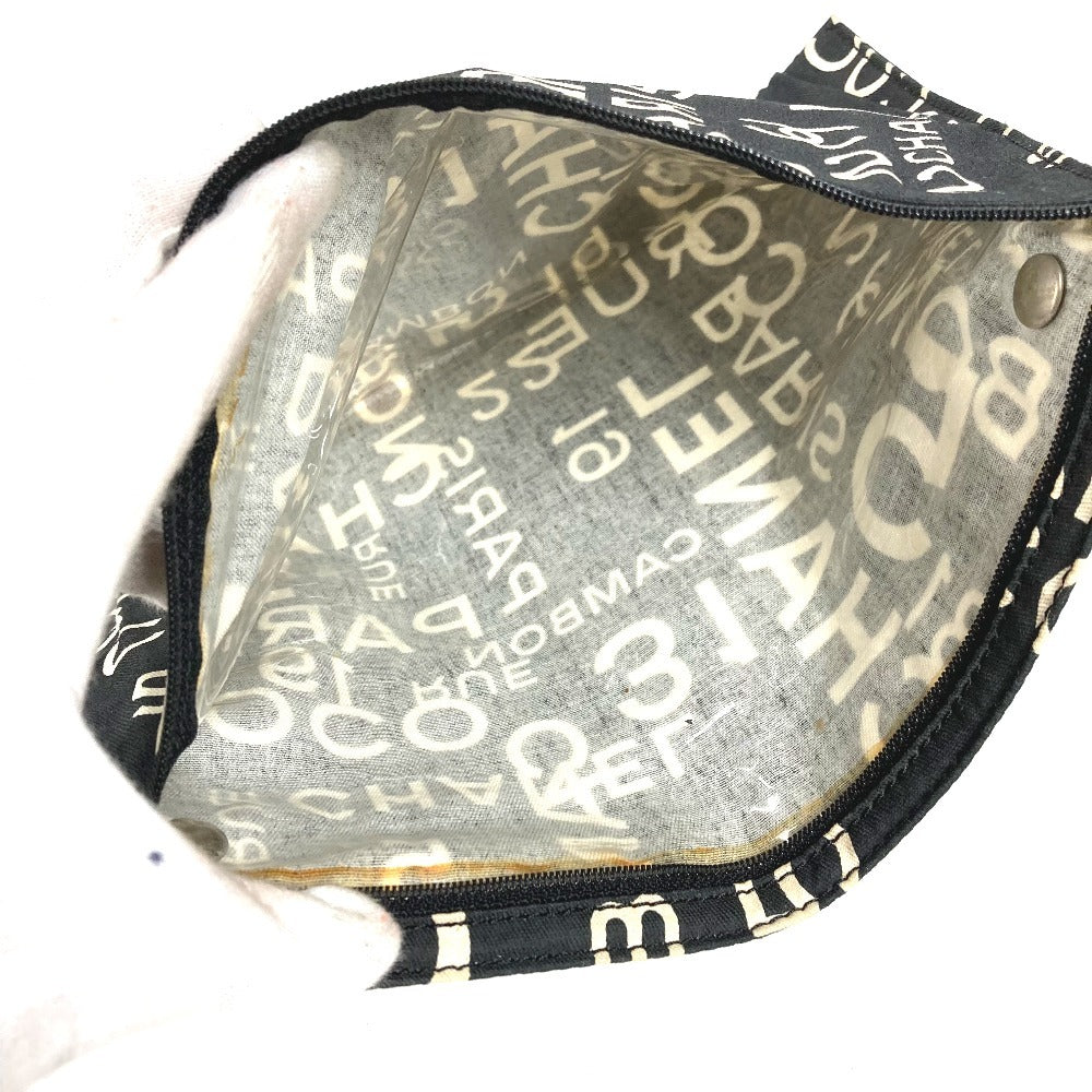CHANEL Bisea Line CC Coco Mark Logo Shoulder Bag Handbag Shoulder Pouch Tote Bag Canvas Women's Black