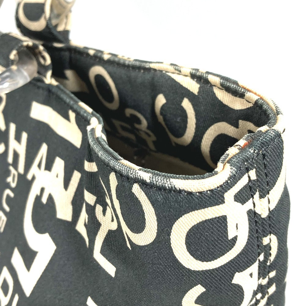 CHANEL Bisea Line CC Coco Mark Logo Shoulder Bag Handbag Shoulder Pouch Tote Bag Canvas Women's Black