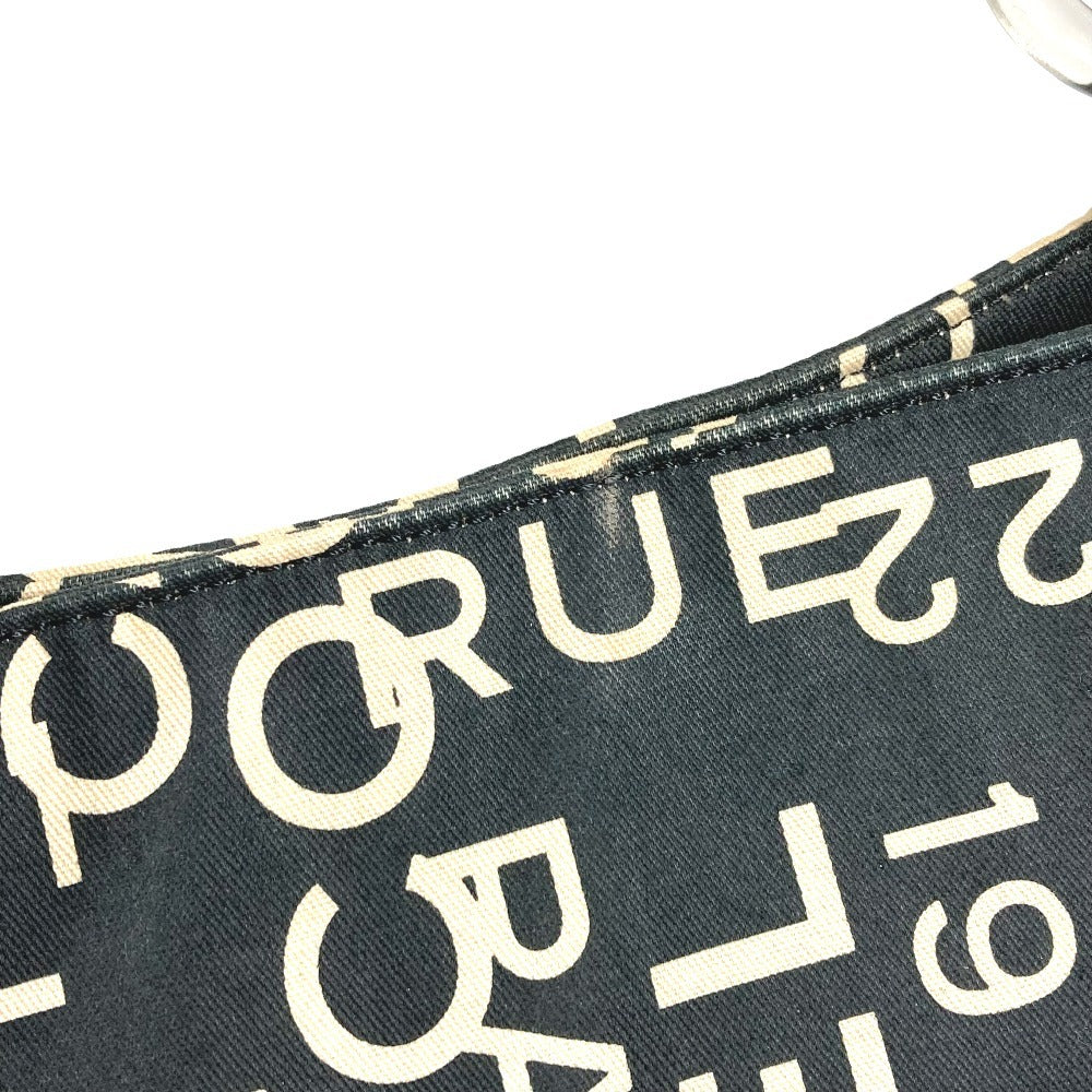 CHANEL Bisea Line CC Coco Mark Logo Shoulder Bag Handbag Shoulder Pouch Tote Bag Canvas Women's Black