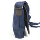 Salvatore Ferragamo Logo Messenger Bag, Flap Shoulder Bag, Canvas/Leather, Unisex, Navy