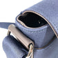 Salvatore Ferragamo Logo Messenger Bag, Flap Shoulder Bag, Canvas/Leather, Unisex, Navy