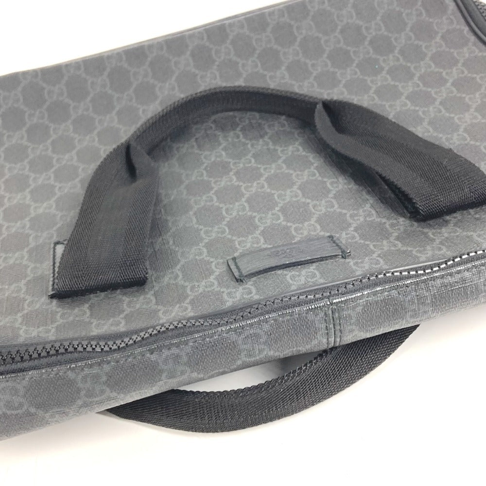 GUCCI 169934 GG Supreme Logo PC Case Business Bag Tote Bag Handbag GG Supreme Canvas Unisex Black