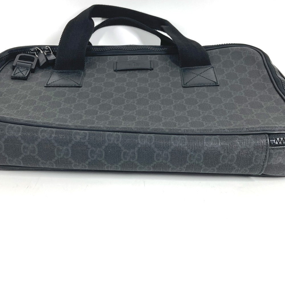 GUCCI 169934 GG Supreme Logo PC Case Business Bag Tote Bag Handbag GG Supreme Canvas Unisex Black