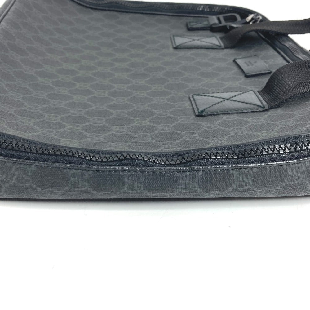GUCCI 169934 GG Supreme Logo PC Case Business Bag Tote Bag Handbag GG Supreme Canvas Unisex Black