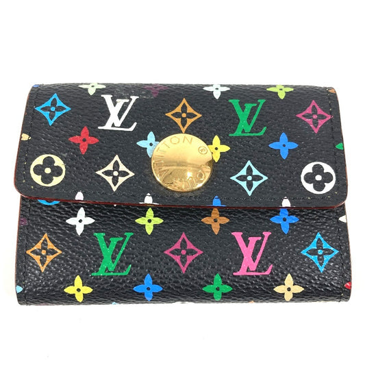 LOUIS VUITTON M60007 モノグラムマルチカラー ポルトモネ コージー 財布 小銭入れ フラップ コインケース モノグラムマルチカラーキャンバス レディース ノワール ブラック