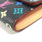 LOUIS VUITTON M60007 Monogram Multicolore Porte Monnaie Cozy Wallet with Flap Coin Purse, Monogram Multicolore Canvas, Women's, Noir, Black