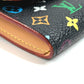 LOUIS VUITTON M60007 Monogram Multicolore Porte Monnaie Cozy Wallet with Flap Coin Purse, Monogram Multicolore Canvas, Women's, Noir, Black