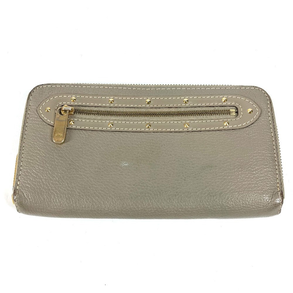 LOUIS VUITTON M93028 Suhali Zippy Wallet Long Wallet Round Zipper Suhali Leather Unisex Véronne Grey