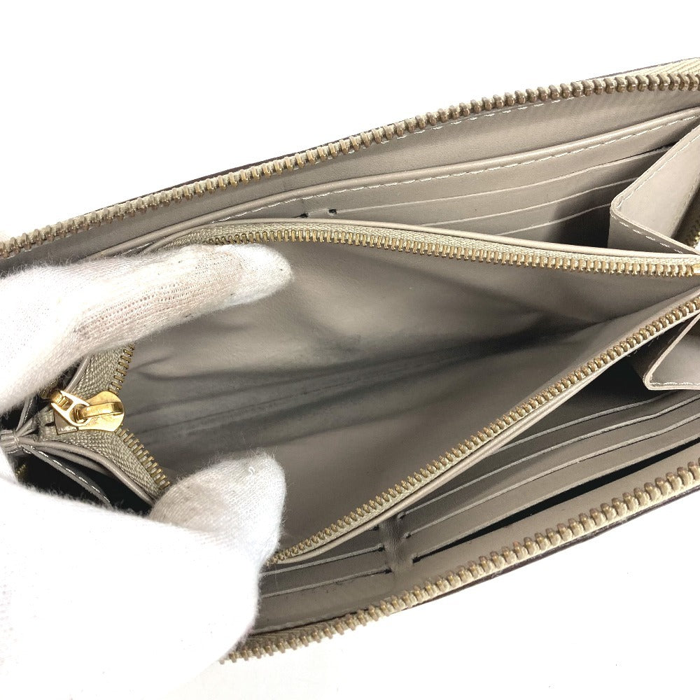 LOUIS VUITTON M93028 Suhali Zippy Wallet Long Wallet Round Zipper Suhali Leather Unisex Véronne Grey