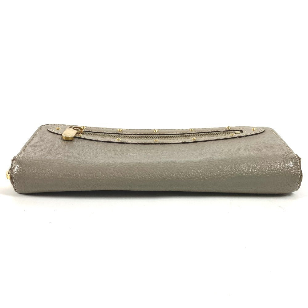 LOUIS VUITTON M93028 Suhali Zippy Wallet Long Wallet Round Zipper Suhali Leather Unisex Véronne Grey