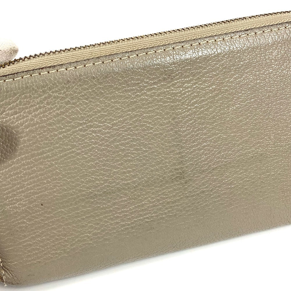 LOUIS VUITTON M93028 Suhali Zippy Wallet Long Wallet Round Zipper Suhali Leather Unisex Véronne Grey