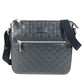 GUCCI 406410 GGエンボス グッチシマ ロゴ カバン 斜め掛け ポシェット ショルダーバッグ シマレザー ユニセックス ブラック