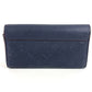 LOUIS VUITTON M62127 Monogram Empreinte Portefeuille Pont-Neuf Long Wallet Flap Long Wallet Monogram Empreinte Leather Unisex Marine Rouge Navy