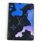 LOUIS VUITTON M81784 Monogram Eclipse Room With A View Organizer de Poche Card Holder Pass Case Bi-fold Card Case Monogram Eclipse Canvas Unisex Black